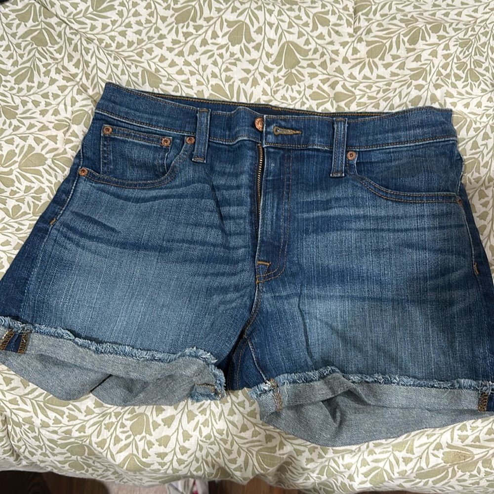 Jcrew blue jean shorts